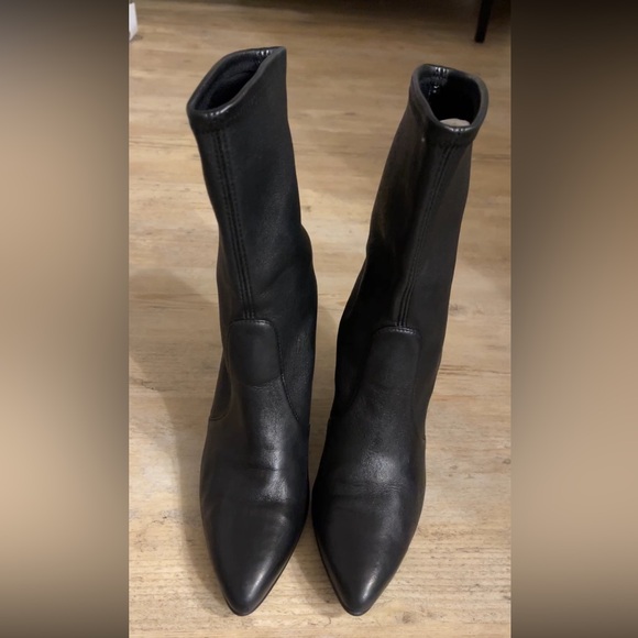 Stuart weitzman 75 leather stretch booties - Picture 5 of 9